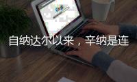 自纳达尔以来
，辛纳是连续四次打进大满贯男单四强最年轻球员