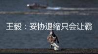 王毅	：妥协退缩只会让霸凌者得寸进尺