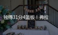 独得31分4篮板�！弗拉格终于爆发	，证明状元秀身价！