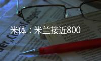 米体：米兰接近800