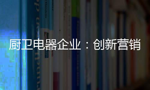 初级的电器企业卖产品