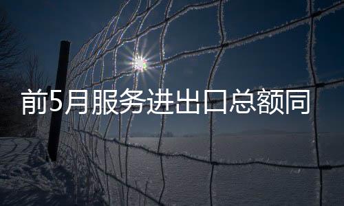 服务贸易逆差5828.4亿元