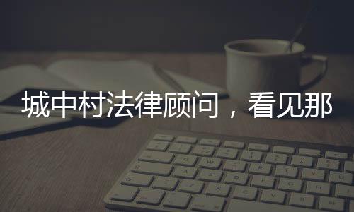 两年的城中村法社区咨询工作