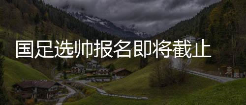 足协已经确定了候选名单