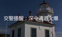 交警提醒：深中通道火爆超预期�，停车打卡违规不可取