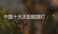 中国十大太阳能路灯：“强”产品�，“健”服务