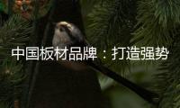 中国板材品牌�：打造强势品牌 品牌建设是重要工作