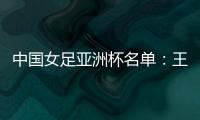 中国女足亚洲杯名单�：王霜领衔吴海燕在列