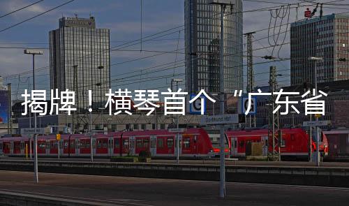 横琴合作区唯一入选单位