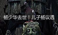 杨少华去世！儿子杨议透露去世细节�：他在午休时离开
，安详无痛苦
