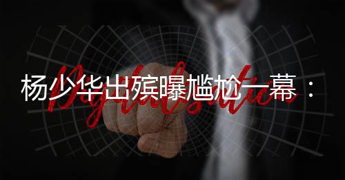 杨少议隆耐人寻味的是