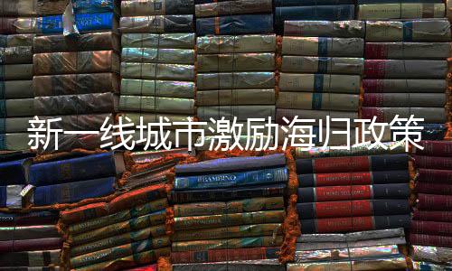 可最高享受30万元的海归资助