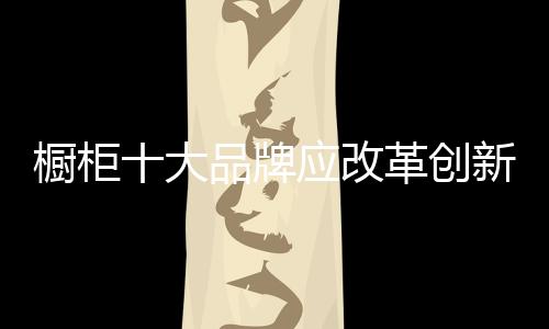 橱柜创新大品行业乱象丛生