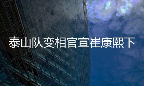 对于泰山队的泰山这则公告