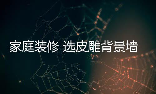使用的家庭景墙材料质地绵软