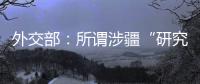 外交部：所谓涉疆“研究报告” 政治动机阴险 结论荒诞至极
