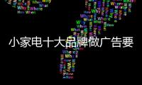 小家电十大品牌做广告要“广”和“全”结合行动