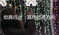 锁具行业	：高档锁是方向 门锁是领头羊