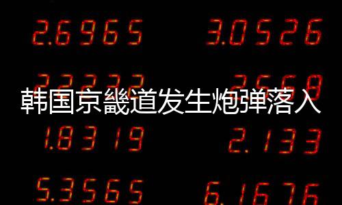 事故疑似由于韩军失误引发