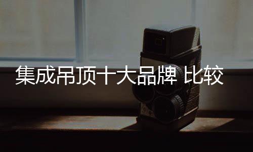吊顶大品的集顶品2017年