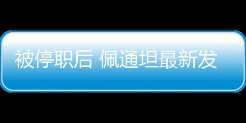 佩通坦在总理府对媒体表示