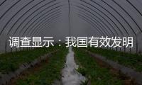 调查显示
：我国有效发明专利产业化率为34.7%
