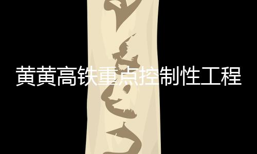 黄黄河特合龙设计时速350公里