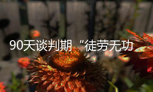 谈判必须加速报道称