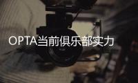 OPTA当前俱乐部实力榜：巴黎压利物浦居首	
，前十英超6队&意甲0队